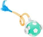 DILISS 2025 Upgrade Moving Ball Cat Toys with Feather Elastic Mesh Tail and Auto-Sleep Mode,Interactive Cat Toys for Indoor Cats, Rechargeable Turbo Smart Interactive Cat Ball for Bored Indoor Cats - Image 2