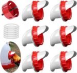 DIY Chicken Feeders - Automatic Poultry Feeder with 6 Ports, 1 Hole, Gravity Chick Feeder, Rodent & Rain Proof for Buckets, Barrels, Bins & Troughs (6 pcs) - Image 2