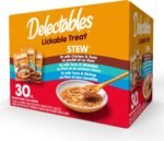 Delectables Lickable Treat Stew Wet Cat Treat Variety Pack, Cat Stew Food Topper and Treats for Cats, Hearty & Succulent Treat, High Moisture, Grain-Free, No Added Fillers, 1.4oz Pouch, 30 Count - Image 2