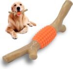 Dog Chew Toy for Aggressive Chewers, Tough Big Nylon & Rubber Teething Stick with Real Maple Wood Flavor for Large Medium Breed - Image 2