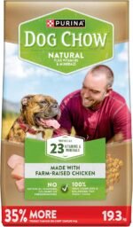 Dog Chow Dry Dog Food, Natural Farm-Raised Chicken - 19.3 kg Bag - Image 2
