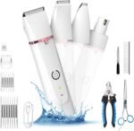 Dog Clippers Grooming Kits, TURNRAISE Nail Clippers Low Noise, Paw Trimmer Rechargeable Cordless Quiet Shaver, Nail Grinder for Dogs Cats and Pets - Image 2