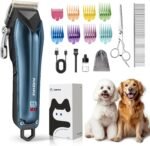 Dog Clippers for Grooming for Thick Coats, Detachable Blade Cordless Rechargeable Professional Pet Grooming Hair Trimmer Shaver Kit with 8 Guide Combs for Dogs Cats Animals - Image 2