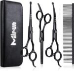 Dog Grooming Kit, Professional 5-in-1 Dog Grooming Scissors, 4CR Stainless Steel Dog Scissors, Sharp Thinning Shears, Grooming for Dogs with Safety Round Tip, Pet Grooming Kit at Home - Image 2