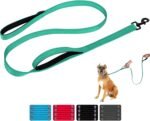 Dog Leash for Medium to Large Dogs with Two Padded Handles 5FT/6FT, Double Handle Dog Leash, Reflective Training Lead, Durable Traffic Leashes(5FT,Green) - Image 2