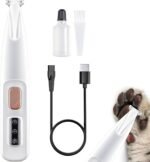 Dog Paw Grooming Trimmer Clippers - Cordless Electric Pet Easy Hair Trimming Shaver Kit with LED Light - Rechargeable Low Noise Shaving Clipper Tool for Puppy Dogs Cats Feet Paw Pads Toes Ears Face - Image 2