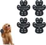 Dog Paw Protector Anti-Slip Grips to Keeps Dogs from Slipping On Hardwood Floors,Disposable Self Adhesive Resistant Dog Shoes Booties Socks Replacemen XXXL 24 Pieces - Image 2
