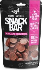 Dogit Snack Bar Duck Medallions Dog Treats - 150g for Large and Medium Dogs, Chews, Gateries Pour Chien, Os Pour Chien - Image 2