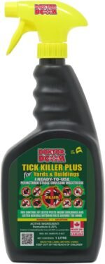 Doktor Doom Tick Killer Plus for Yards & Buildings w/Trigger Spray, Made in Canada, 1L - Image 2