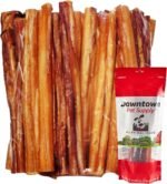 Downtown Pet Supply 12-inch Bully Sticks for Large Dogs, Pack of 4 - Single Ingredient, Rawhide Free Dog Chews for Aggressive Chewers - Nutrient-Rich and Odor Free Bully Sticks for Dogs - Beef - Image 2