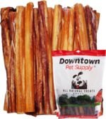 Downtown Pet Supply 12-inch Bully Sticks for Large Dogs, Pack of 8 - Single Ingredient, Rawhide Free Dog Chews for Aggressive Chewers - Nutrient-Rich and Odor Free Bully Sticks for Dogs - Beef - Image 2