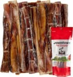 Downtown Pet Supply Best Free Range 6 In American Bully Sticks for Dogs Made in USA - Odorless Dog Dental Chew Treats, High in Protein, Great Alternative to Rawhides (6 In, 5 Pack) - Image 2