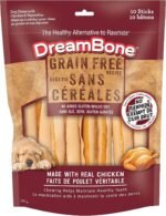 DreamBone Grain Free Recipe Stick Dog Chews, 10 Count, Made with Real Chicken, Rawhide-Free, for All Dogs - Image 2