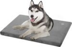 EMPSIGN Dog Bed Crate Pad Mattress Reversible (Cool & Warm), Orthopedic Dog Bed, Water Proof Linings, Removable Machine Washable Cover, Firm Support Pet Crate Bed for Small to XX-Large Dogs, Grey - Image 2