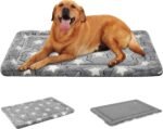 EMPSIGN Fancy Dog Bed Mat, Pet Bed Pad Reversible (Cool & Warm), Machine Washable Crate Pad, Pet Sleeping Mat for Small to XXX-Large Dogs, Grey, Star Pattern - Image 2