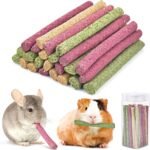 ERKOON 25 Pcs Timothy Hay Sticks,Rabbit Chew Toys for Teeth Natural Timothy Grass Molar Sticks Rabbits Treats for Bunnies, Chinchilla Guinea Pigs, Gerbil, Hamster (25 PCS) - Image 2
