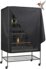 Explore Land Bird Universal Pet Cage Cover for Night for Cats, Mink, Totoro, Parakeet, Parrot and Small Animals (Black, L) - Image 2