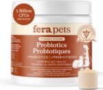 Fera Pets Probiotics for Dogs & Cats with Prebiotics - USDA Organic - Gut Health Powder Supplement with 12 Strains and 5 Billion CFUs - Supports Immunity, Energy and Skin & Coat - 60 Scoops - Image 2
