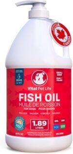 Fish Oil for Dogs 1.89 L - Healthy Skin & Coat, Salmon, Pollock, All Natural Supplement for Pets, Itching Scratching Allergy & Inflammation Defense, Omega 3 EPA DHA, Brain & Heart Health - Image 2