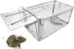 Fish Scale Humane Mouse Trap, Rat Cage Trap Suitable for Capturing Mice or Hamsters Alive, Friendly Small Animal Humane Live Cage Rat - 11.2'' X 5.5'' X 5'' - Image 2