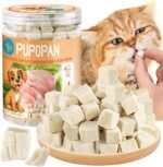 Freeze-Dried Chicken Cat Treats, Chicken Cube Snacks for Pets, Single Ingredient Chickens Dog Treat Bite-Sized Pieces - Image 2