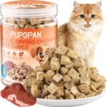 Freeze-Dried Chicken Liver Treats, Chicken Cat Treats, Cube Snacks for Pets, Single Ingredient Chickens Dog Treat Bite-Sized Pieces - Image 2