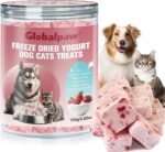 Freeze Dried Yogurt Dog & Cat Treats, 100g (3.52oz) - Strawberry, Crunchy Natural Snacks for Cats & Dogs Over 3 Months Old, Supports Daily Feeding (S, Strawberry) - Image 2