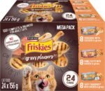 Friskies Gravy Pleasers Wet Cat Food, Chicken Variety Pack 3 Flavours - 156 g Can (24 Pack) - Image 2