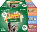 Friskies Indoor Wet Cat Food, Variety Pack 3 Flavours - 156 g Can (24 Pack) - Image 2