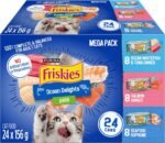Friskies Ocean Delights Wet Cat Food, Pate Variety Pack 3 Flavours - 156 g Can (24 Pack) - Image 2
