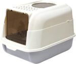 Fully Enclosed Cat Litter Box with Lid - Splash-Proof and Leak-Proof, High Edges, Odorless Design, Easy Installation and Cleaning, 20.5" L X 14.2" W X 13.4" H (Gray) - Image 2