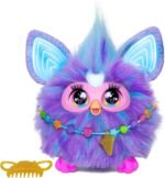 Furby Purple, 15 Fashion Accessories, Interactive Plush Toys for 6 Year Old Girls & Boys & Up, Voice Activated Animatronic (English Version) - Image 2