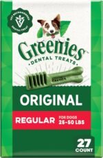 GREENIES Dog Treats Original Regular Natural Dental Care, (27 Treats) 27oz. Pack - Image 2