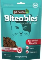 Get Naked Biteables Natural Soft Treats for Cats, Essential Health, Land & Sea Recipe, 3 oz, 1 Pouch - Image 2