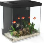 Gugxiom 5L Betta Fish Tank, 1.5 Gallon Mini Small Aquarium with Auto-Cyclic Filtration and LED Lighting, Fish Bowl for Home and Office Desktops (Black) - Image 2