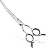 HASHIMOTO Dog Grooming Scissors, Curved Scissors for Dog Grooming, 6.5 inch, 30 Degree of Curved Blade,Light Weight, Pet Shears for Trimming Face and Paws. - Image 2