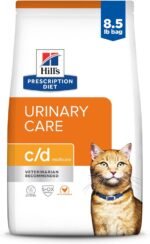 HILL'S Prescription Diet c/d Multicare Urinary Care with Chicken Dry Cat Food, Veterinary Diet, 8.5 lb. bag (Packaging May Vary) - Image 2