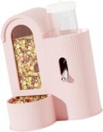 Hamster Cage Essential Food Water Feeder with AntiSpill Detachable Design Feeding Watering Station Cage Habitats Decors Space Saving Rodents Feeder Dispenser - Image 2