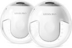 Hands Free Breast Pump K6, Upgraded Wearable Double with 19 Levels 4 Modes of Strong Suction,Electric Breast Pump Portable, BPA Free (White, 2 Pack) - Image 2