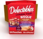Hartz Delectables Bisque Non-Seafood Lickable Wet Cat Treats, Flavour Variety, 24 Pack - Image 2