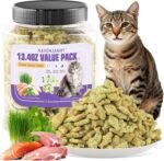 HavenJanny 380g Cat Grass Treats, Cat Dental Treats Hairball Control, Chicken Catnip Cats Grass Flavor, Cats Treat Snacks Biscuits for Teeth Cleaning Training - Image 2