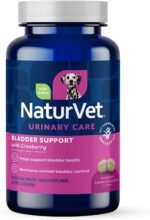 Healthy Bladder Support Supplement for Dogs, Chewable Tablet with Cranberry, Healthy Bladder Control and Urination, Immune System Support, Made by NaturVet, 60 Count (Pack of 1) - Image 2