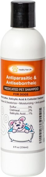 Healthy Paw Life Antiparasitic & Antiseborrheic Dog Shampoo (8 fl oz) - Image 2