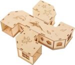 Hemobllo Hamster Tunnel Maze Toy Wooden Small Pet Toy for Pet Lab and Hamster House - Image 2