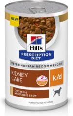 Hill's Prescription Diet k/d Canine Renal Health - Chicken & Vegetable Stew - 12x12.5oz - Image 2