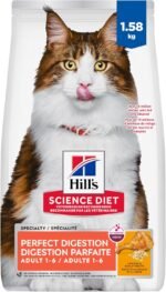 Hill's Science Diet Adult Perfect Digestion Chicken, Barley, & Whole Oats Recipe Dry Cat Food 1.58 kg Bag - Image 2
