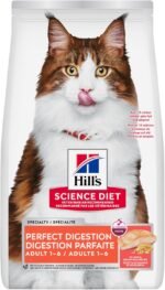 Hill's Science Diet Adult Perfect Digestion Salmon, Brown Rice & Whole Oats Recipe Dry Cat Food 1.58 kg Bag - Image 2