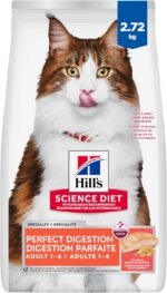 Hill's Science Diet Adult Perfect Digestion Salmon, Brown Rice & Whole Oats Recipe Dry Cat Food 2.72 kg Bag - Image 2