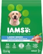 IAMS Proactive Health Adult Large Breed Dry Dog Food – Chicken & Whole Grain Recipe – 13.61KG (30LB) Bag - Image 2