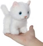 ICE KING BEAR Fluffy Plush Cat Stuffed Animal Toy (White, 6 Inches) - Image 2